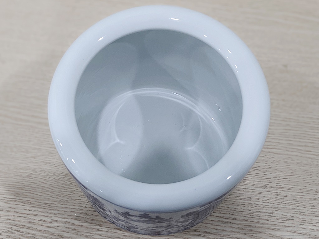 Bát hương rồng men lam Trường An 12cm 6